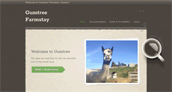 Desktop Screenshot of gumtreefarmstay.com